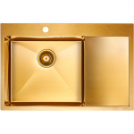 Мойка 78х51 Paulmark Atlan PM217851-BGL брашированное золото 